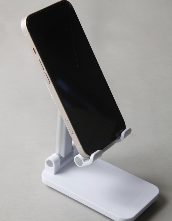 矽膠升降手機支架-白色