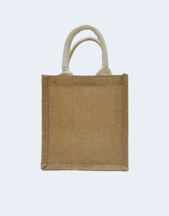直式粗麻手提袋-織帶包心款-2種尺寸
