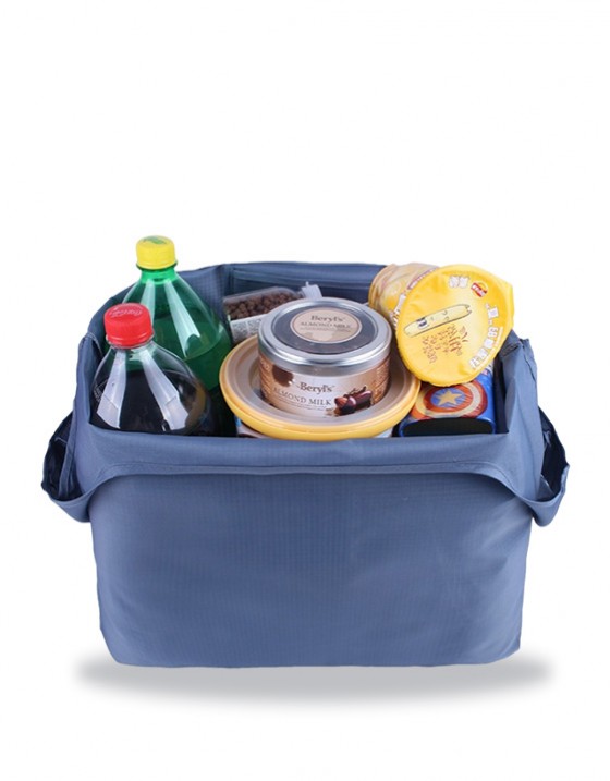 210D尼龍五分格折疊購物袋