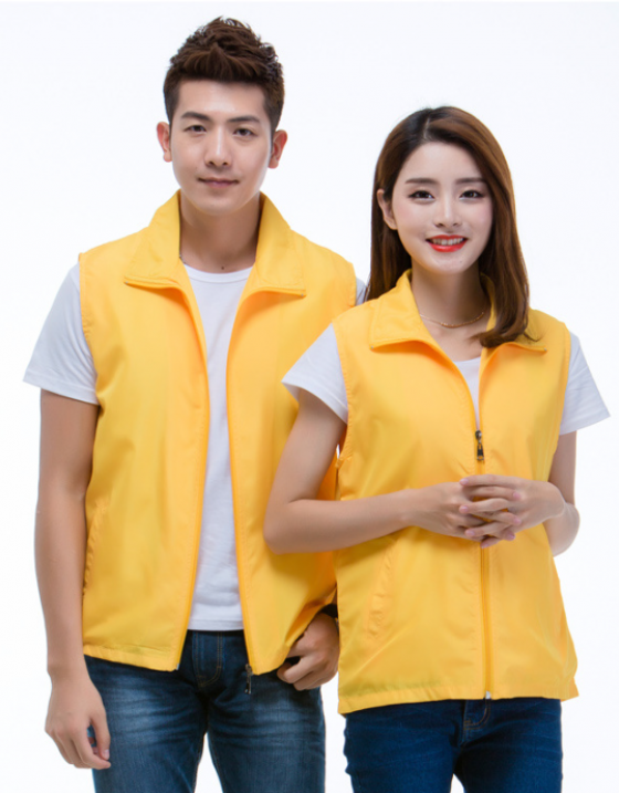 經典翻領純色單層廣告背心 經典翻領純色單層廣告背心