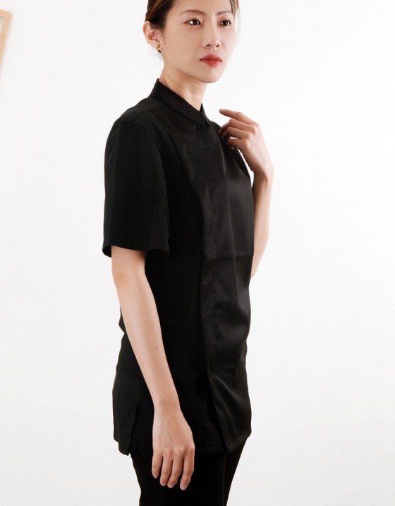 短袖無扣精品廚師服 短袖無扣精品廚師服