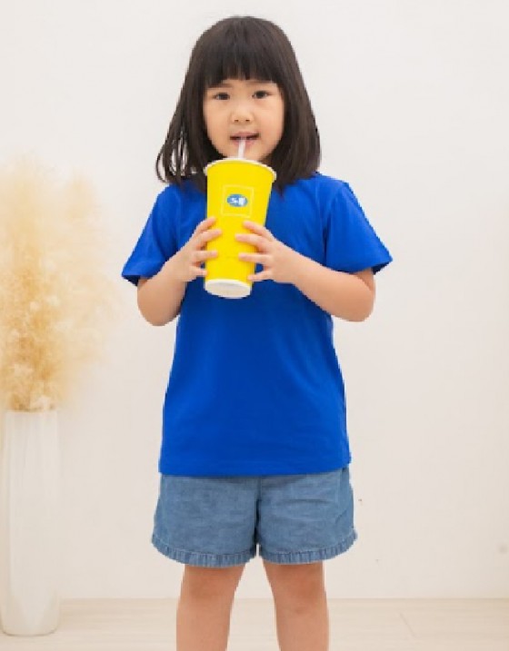 KY兒童圓領純棉短T