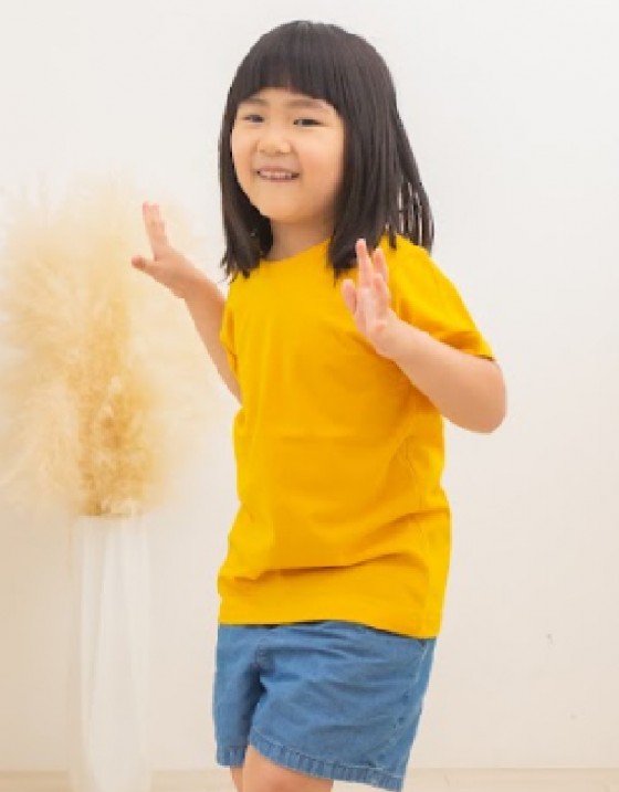 KY兒童圓領純棉短T