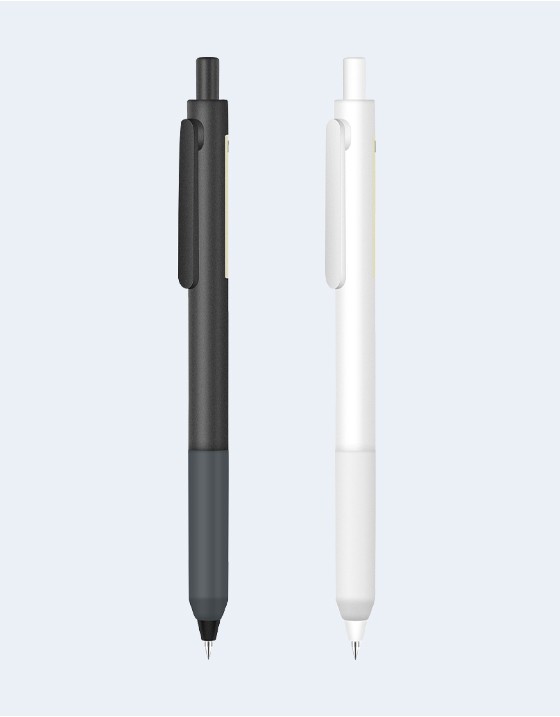 0.5mm無印風按壓式廣告商務中性筆