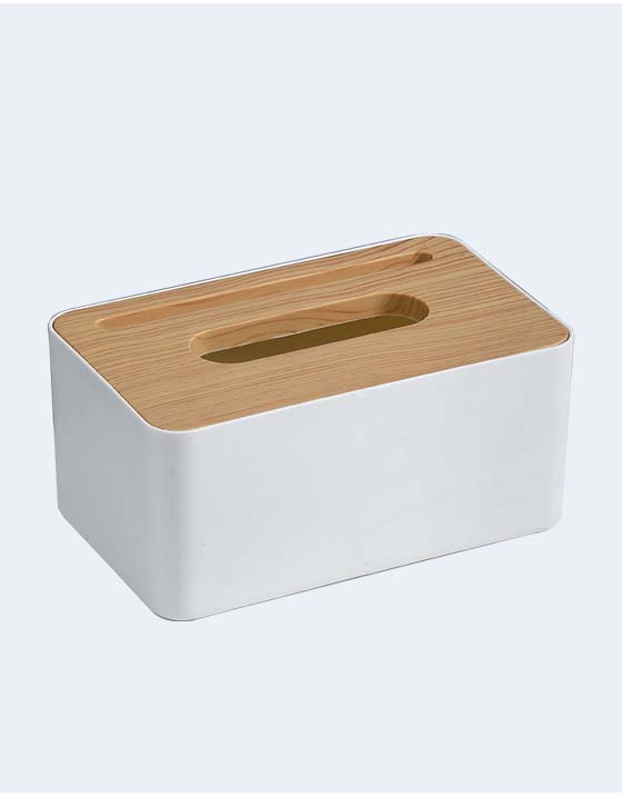 簡約木紋衛生紙收納盒