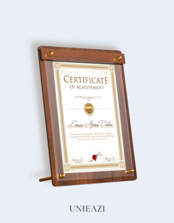胡桃木壓克力菜單獎牌證書展示桌牌