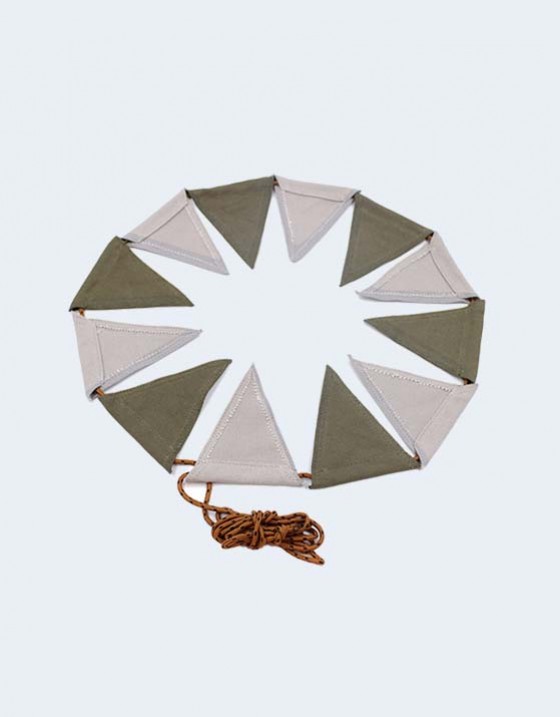 露營復古帆布三角旗