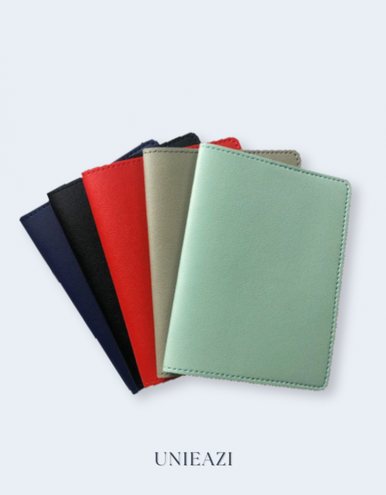 簡約PU皮革卡片護照套